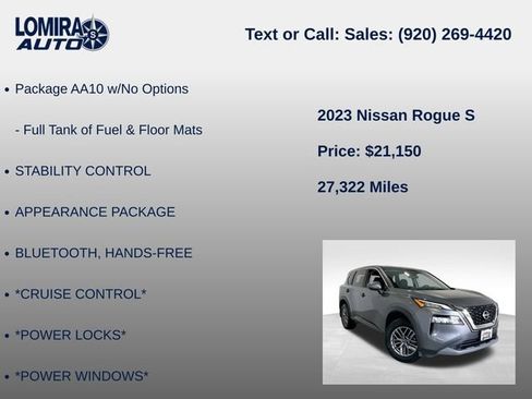 Used 2023 Nissan Rogue S AWD/4WD image 8