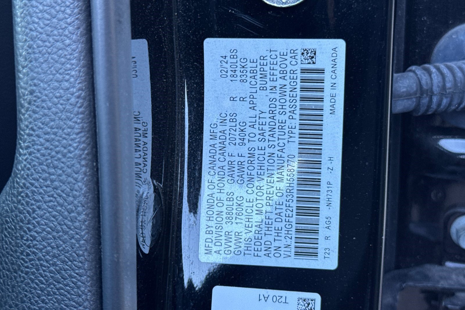 Certified 2024 Honda Civic Sport image 27