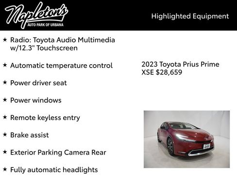 Certified 2023 Toyota Prius Prime XSE Premium image 15