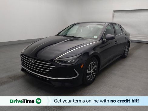 Used 2022 Hyundai Sonata Blue FWD image 1