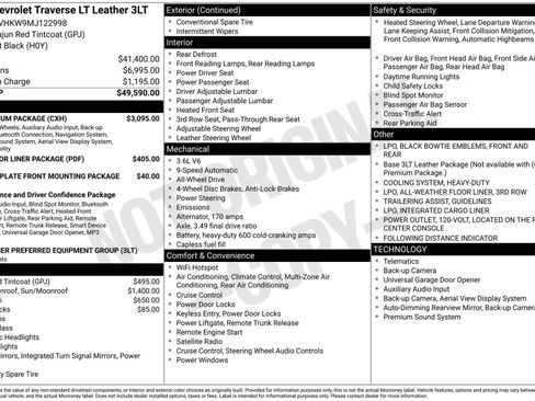Certified 2021 Chevrolet Traverse LT w/ LT Premium Package image 3