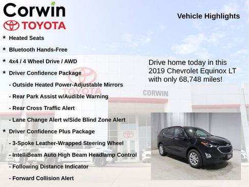 Used 2019 Chevrolet Equinox LT w/ Driver Convenience Package AWD/4WD image 6
