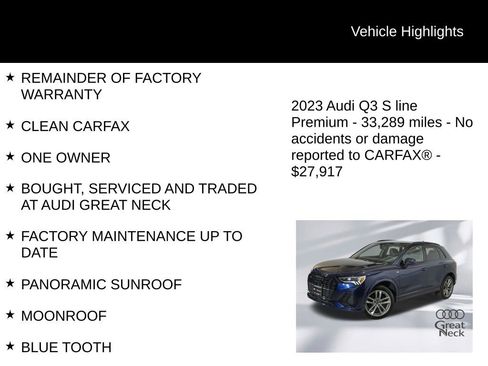 Used 2023 Audi Q3 2.0T Premium w/ Black Optic Sport Package AWD/4WD image 9