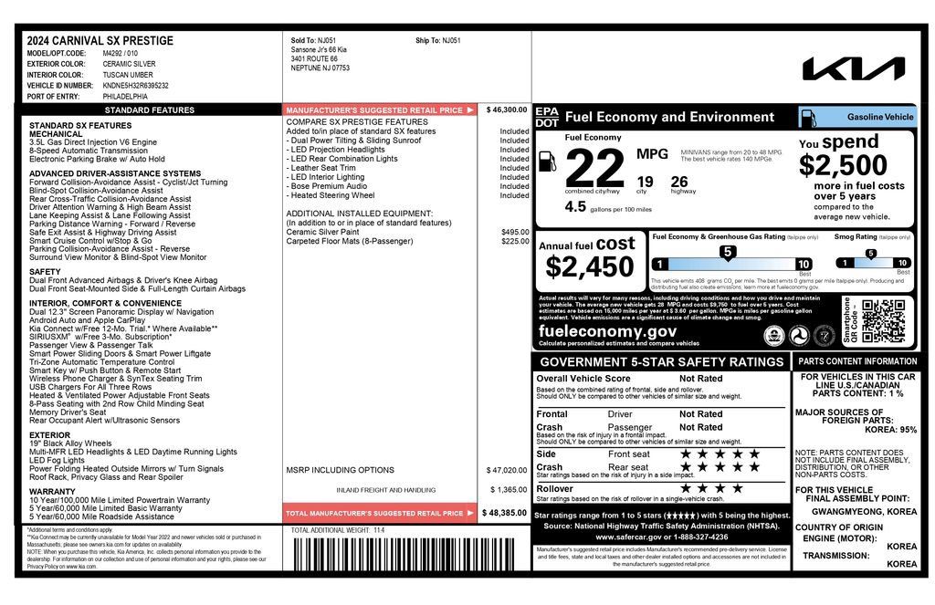 Used 2024 Kia Carnival SX Prestige FWD image 7