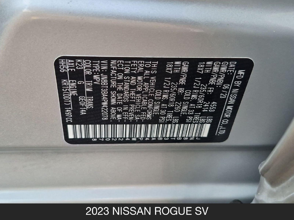 Certified 2023 Nissan Rogue SV w/ SV Premium B Package FWD image 26