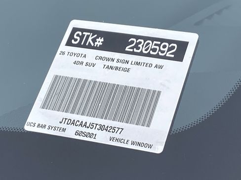 New 2026 Toyota Crown Signia AWD/4WD image 24