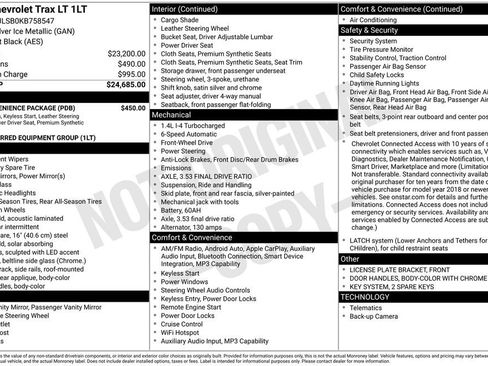 Used 2019 Chevrolet Trax LT w/ LT Convenience Package FWD image 6