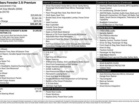 Used 2017 Subaru Forester 2.5i Premium image 3