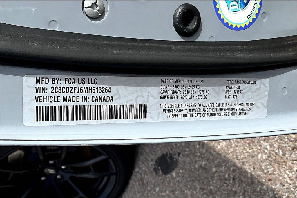 Used 2021 Dodge Challenger R/T Scat Pack w/ T/A Package RWD image 12