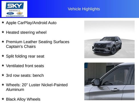 New 2026 Ford Explorer Platinum w/ LUX Leather Package image 30