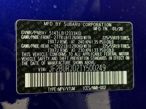 New 2026 Subaru Outback Touring XT image 33