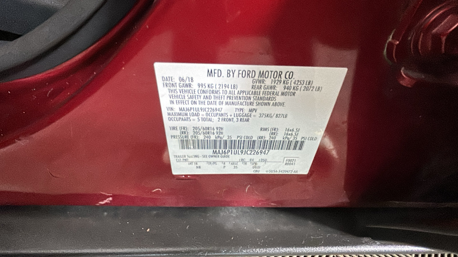 Used 2018 Ford EcoSport SE AWD/4WD image 11