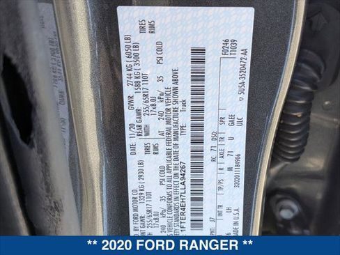 Certified 2020 Ford Ranger XLT w/ Equipment Group 301A Mid RWD image 24