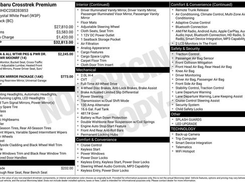 Certified 2025 Subaru Crosstrek 2.0i Premium AWD/4WD image 32