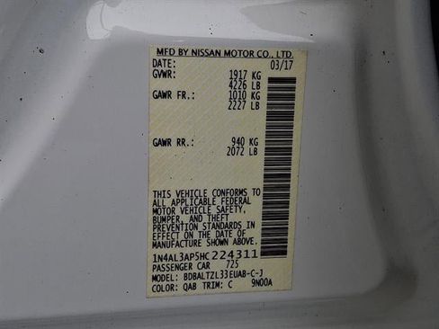 Used 2017 Nissan Altima 2.5 SL w/ 2.5 Technology Package image 60