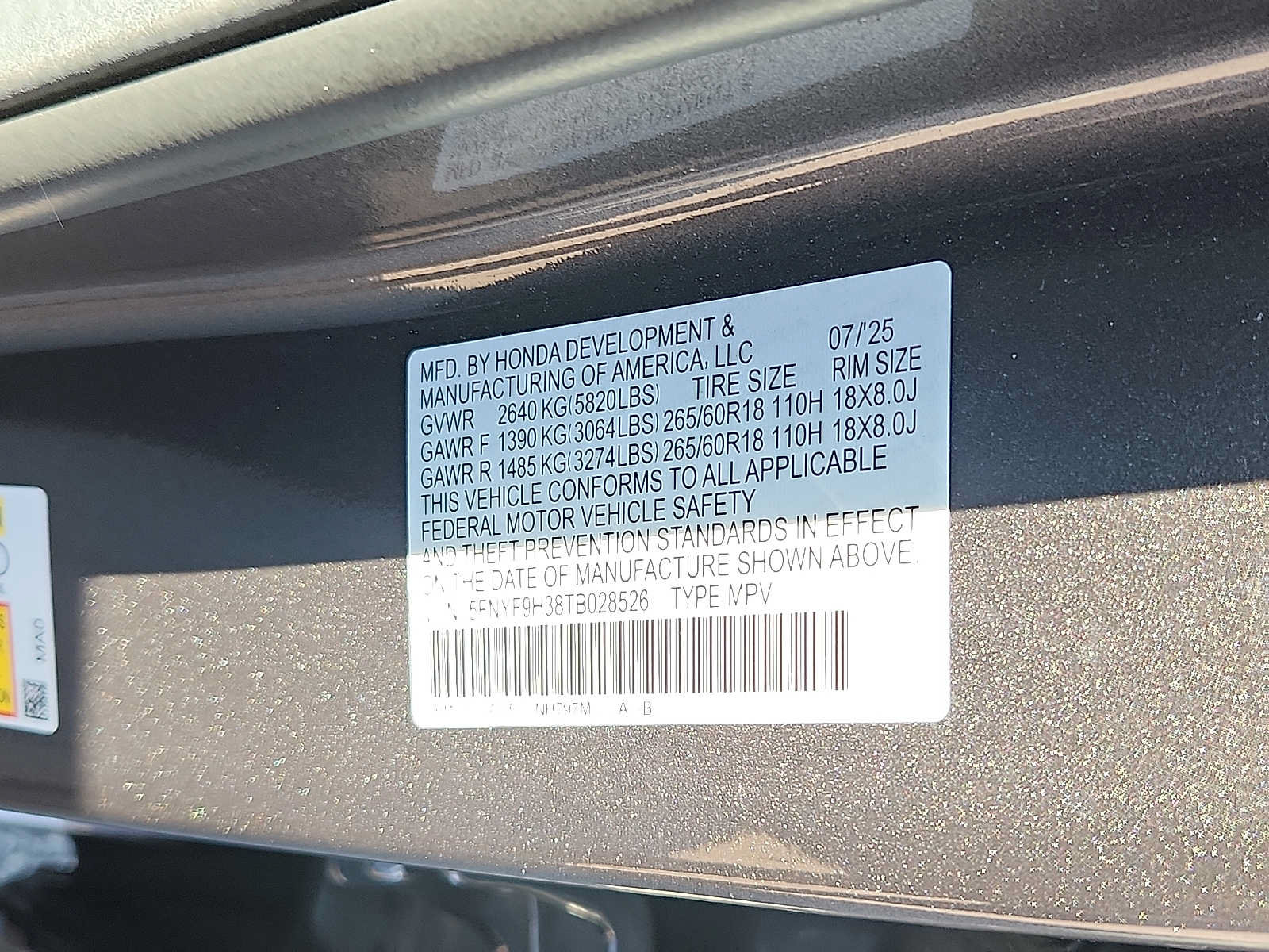Certified 2026 Honda Passport RTL image 26