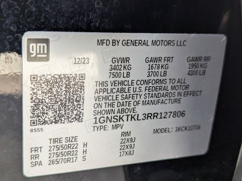 Certified 2024 Chevrolet Tahoe High Country AWD/4WD image 58