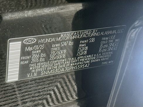 Used 2023 Hyundai Santa Fe SEL w/ Premium Package AWD/4WD image 12