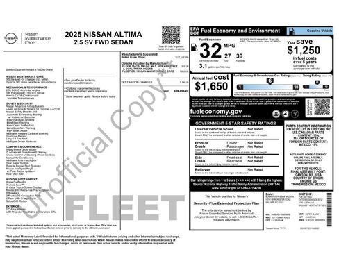 Used 2025 Nissan Altima 2.5 SV FWD image 2