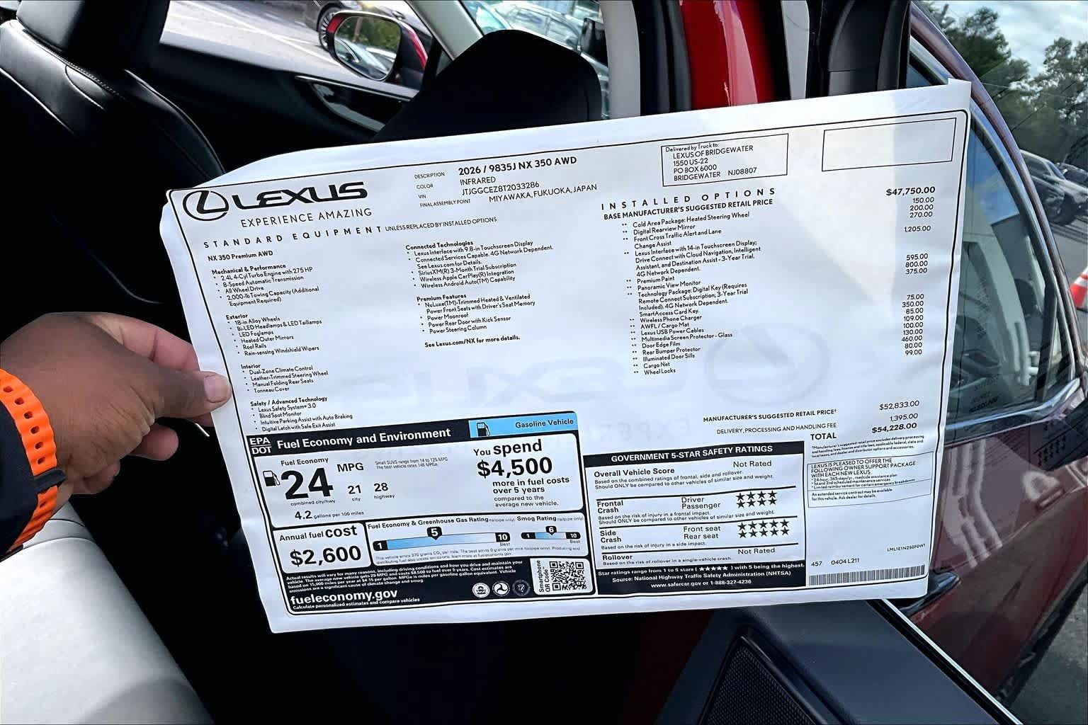New 2026 Lexus NX 350 AWD w/ Accessory Package (2T) image 14