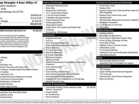 New 2026 Jeep Wrangler Unlimited Sport AWD/4WD image 9