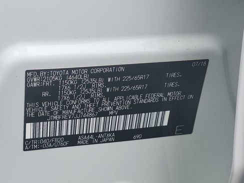 Used 2018 Toyota RAV4 LE w/ All Weather Liner Package image 26