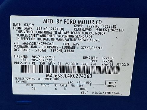 Certified 2019 Ford EcoSport SES image 27