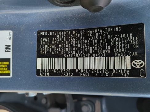 Certified 2022 Toyota Corolla LE FWD image 15
