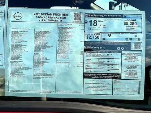 New 2026 Nissan Frontier PRO-4X w/ Pro Premium Package image 14