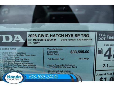 New 2026 Honda Civic Sport Touring image 38