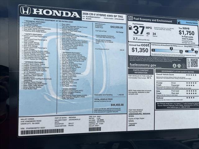 New 2027 Honda CR-V Sport Touring image 22