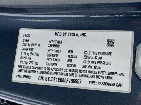 Used 2020 Tesla Model 3 Long Range image 56