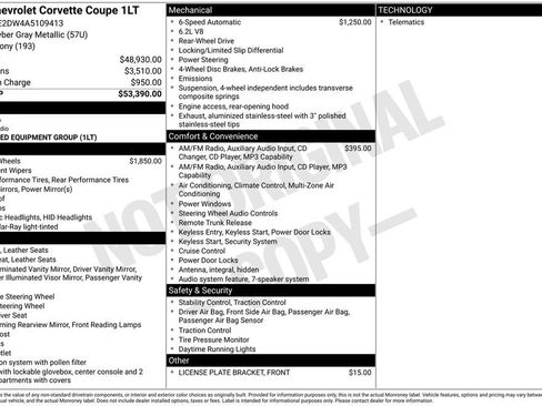 Used 2010 Chevrolet Corvette Coupe w/ 1LT RWD image 2