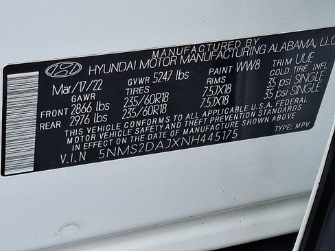 Used 2022 Hyundai Santa Fe SEL AWD/4WD image 27