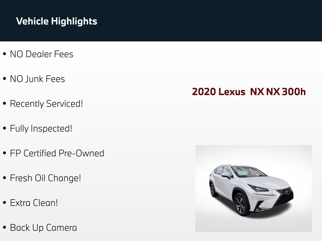 Used 2020 Lexus NX 300h AWD w/ Premium Package image 74