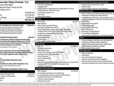 Used 2023 Chevrolet Tahoe Premier w/ Advanced Technology Package AWD/4WD image 4