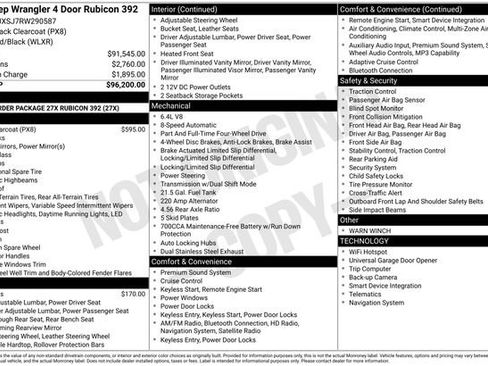 Used 2024 Jeep Wrangler Unlimited Rubicon 392 AWD/4WD image 11