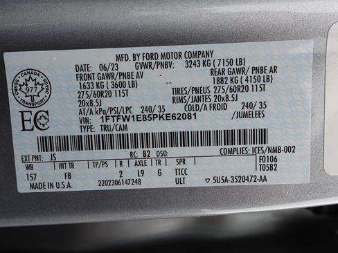 Used 2023 Ford F150 XLT w/ Equipment Group 302A High AWD/4WD image 65