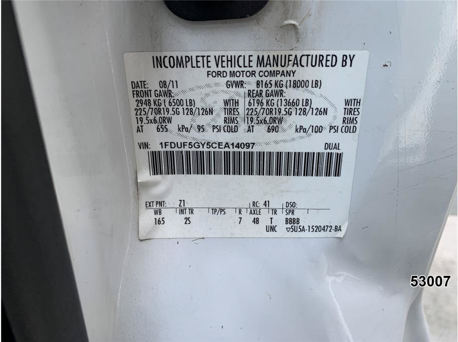 Used 2012 Ford F550 2WD Regular Cab Super Duty w/ PWR Equipment Group image 16