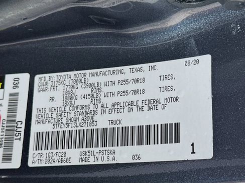 Used 2020 Toyota Tundra SR5 w/ SR5 Upgrade Package RWD image 32