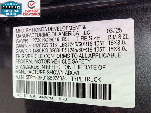Used 2025 Honda Ridgeline TrailSport image 45