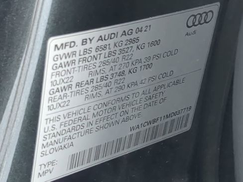 Used 2021 Audi SQ8 Prestige image 37