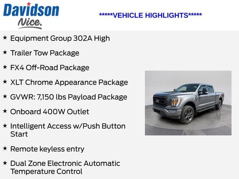 Used 2023 Ford F150 XLT w/ Equipment Group 302A High AWD/4WD image 5