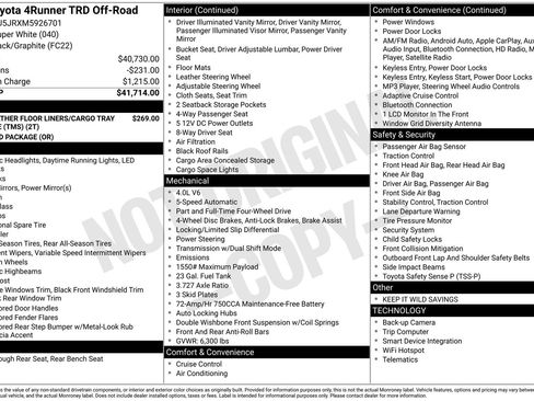 Used 2021 Toyota 4Runner TRD Off-Road image 7