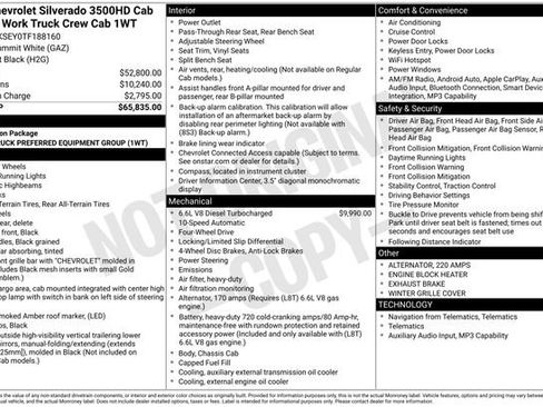 New 2026 Chevrolet Silverado 3500 W/T image 17