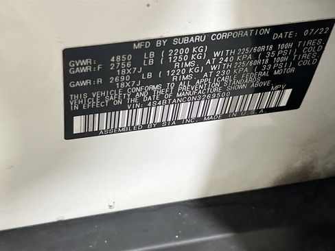 Used 2022 Subaru Outback Limited AWD/4WD image 32