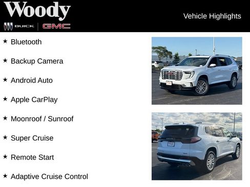 New 2026 GMC Acadia Denali w/ Super Cruise Package AWD/4WD image 3