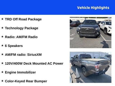 Used 2022 Toyota Tacoma TRD Off-Road w/ Technology Package AWD/4WD image 4
