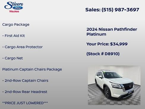 Used 2024 Nissan Pathfinder Platinum AWD/4WD image 8