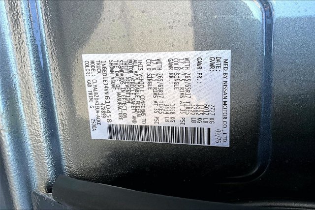 New 2027 Nissan Frontier SV RWD image 14